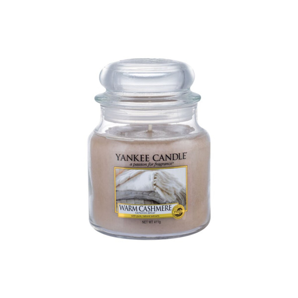 Yankee Candle Warm Cashmere aromātiskā svece vidēja izmēra svece burciņā, 411 g