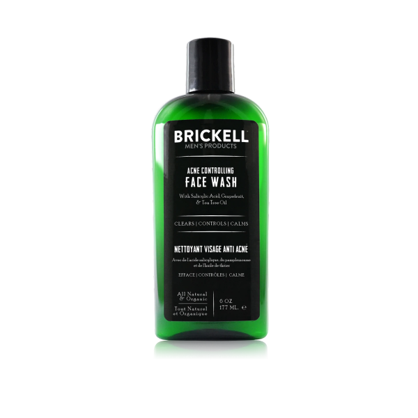 Brickell Men’s Acne Controlling Face Wash, 177 ml