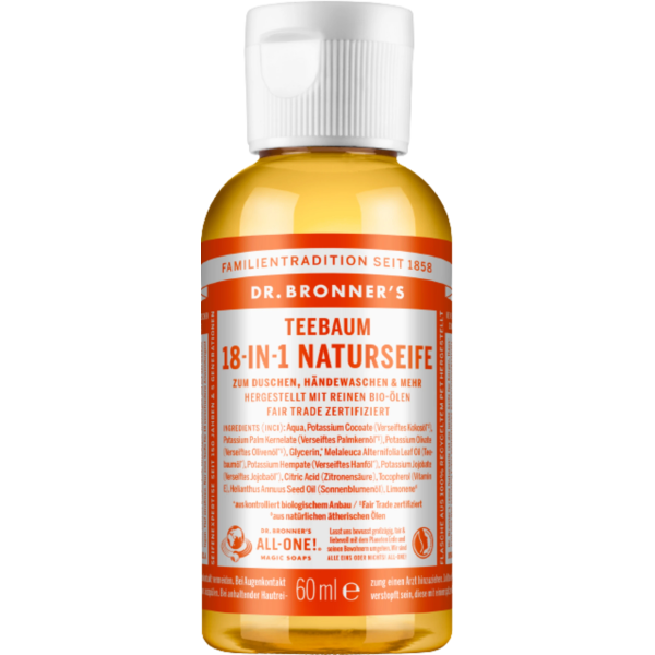 Dr. Bronner's 18in1 Natural Tea Tree Soap, 60 ml 