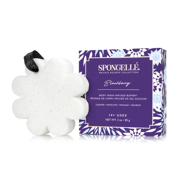 Spongelle Boxed White Flower Blackberry White 1pc