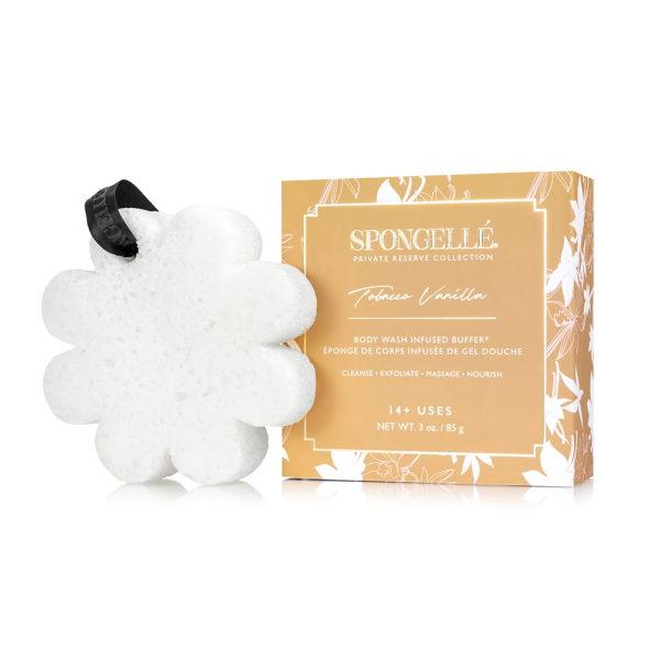 Spongelle Boxed White Flower Tobacco Vanilla White 1pc