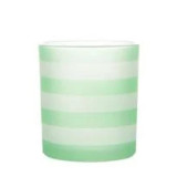 Yankee Candle Coastal Stripe Votive Green Holder