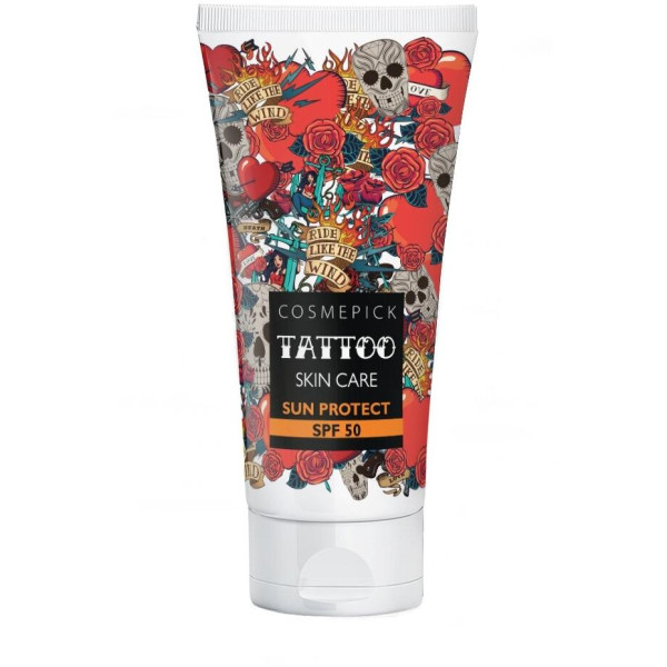 Cosmepick Tattoo aizsargkrēms tetovētai ādai SPF 50, 50 ml