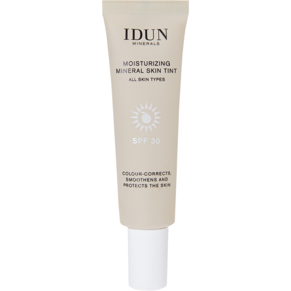 IDUN Minerals mitrinošs sejas krēms ar toni SPF 30, Light Neutral Nr. 1417 (gaišs, neitrāls tonis), 27 ml 