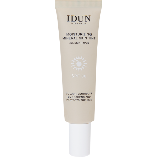 IDUN Minerals mitrinošs sejas krēms ar toni SPF 30, Light/Medium Nr. 1412, 27 ml