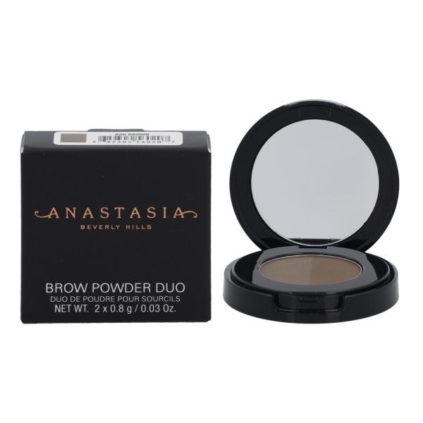 Anastasia Beverly Hills Brow Powder Duo pūderis uzacīm, tonis: Ash Brown, 1,6 g