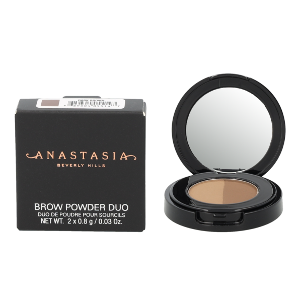 Anastasia Beverly Hills Brow Powder Duo pūderis uzacīm, tonis: Dark Brown, 1,6 g