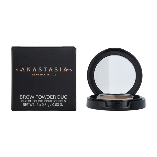 Anastasia Beverly Hills Brow Powder Duo pūderis uzacīm, tonis: Medium Brown, 1,6 g