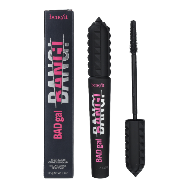 Benefit BADgal Bang Volumizing Mascara apjomu palielinoša skropstu tuša, tonis: Intense Pitch Black, 8,5 g