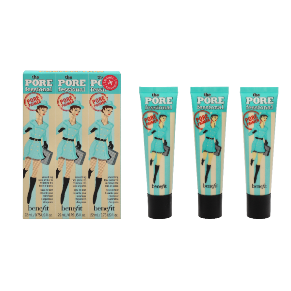 Benefit Passport To Porefection Travel Set grima bāze, 3 x 22 ml