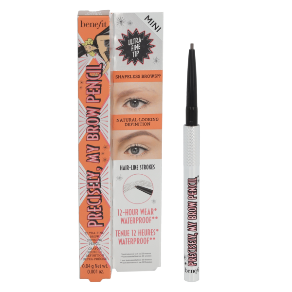 Benefit Precisely, My Brow Pencil Mini uzacu zīmulis, tonis: 3 Warm Light Brown, 0,04 g