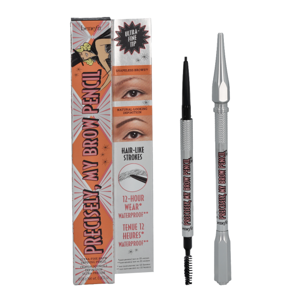 Benefit Precisely My Brow Pencil Ultra-Fine uzacu zīmulis, tonis: 6 Cool Soft Black, 0,08 g