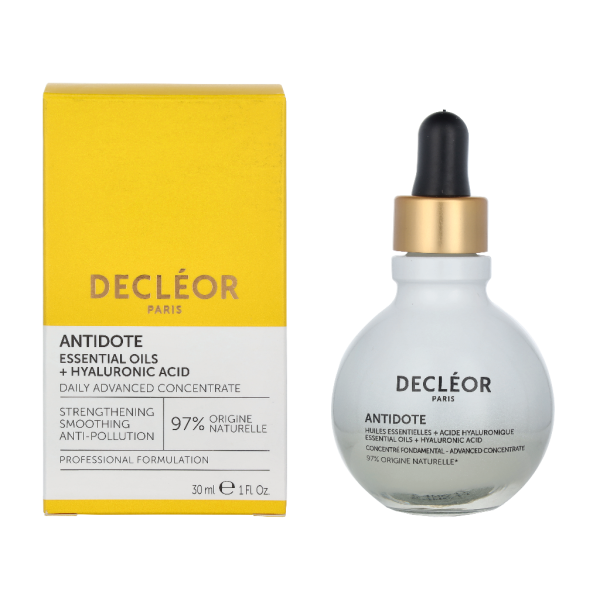 Decleor Antidote ēteriskās eļļas + hialuronskābe sejas serums, 30 ml