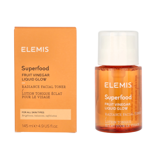 Elemis Superfood Fruit Vinegar Liquid Glow attīrošs toniks ar AHA skābēm, 145 ml