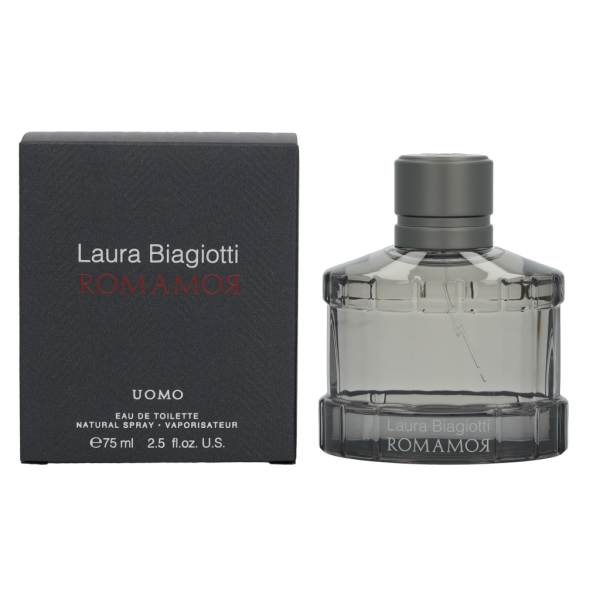 Laura Biagiotti Romamor Uomo EDT tualetes ūdens vīriešiem, 75 ml