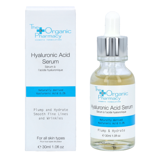 The Organic Pharmacy Hyaluronic Acid 0,2% intensīvi mitrinošs hialuronskābes serums sejai, 30 ml