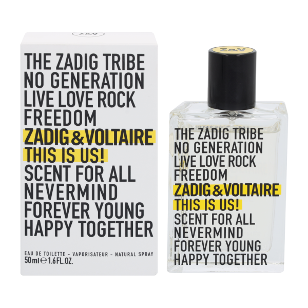 Zadigs un Voltērs Tie esam mēs! SNFH EDT tualetes ūdens Unisex, 50 ml