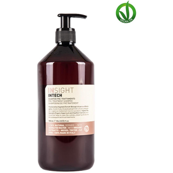 Insight Professional INT156 INSIGHT INTECH PRE-TREATMENT SHAMPOO šampūns, ko lieto pirms tehniskām procedūrām, 900 ml