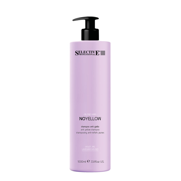 Selective Professional NO YELLOW Blond hair Shampoo neitralizējoši dzelteni toņi, 1000 ml