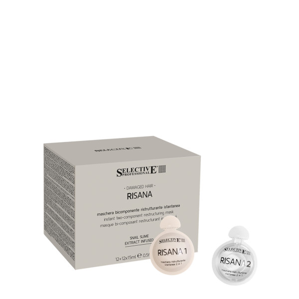 Selective Professional RISANA RESTRUKTURING MASK Divkomponentu matu maska 15+, 15 ml