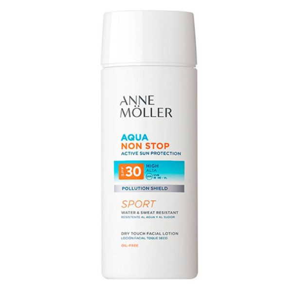 Anne Möller Aqua Non Stop Dry Touch sejas losjons SPF 30 aizsargājošs sejas losjons, 75 ml