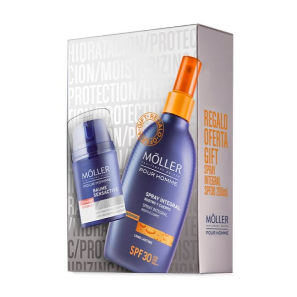 Anne Möller Pour Homme saules aizsardzības komplekts vīriešiem (Sensactive Balm, 50 ml + Integral Spray SPF 30, 200 ml)