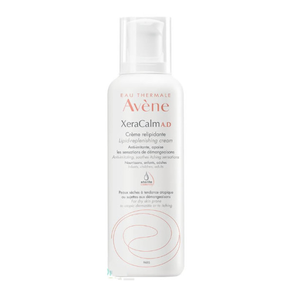 Avene XeraCalm AD Lipid-Replenishing Cream lipīdus atjaunojošs krēms, 400 ml