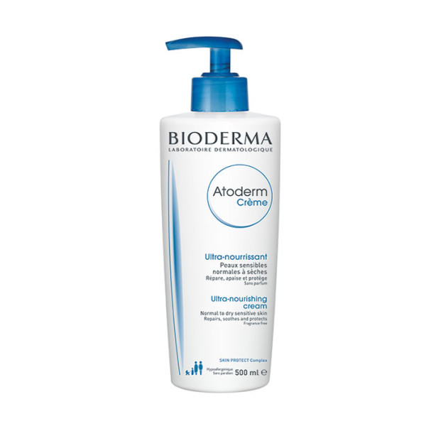 Bioderma Atoderm Crème Ultra Parfumée intensīvi mitrinošs un barojošs ķermeņa krēms, 500 ml