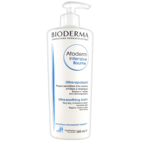 Bioderma Atoderm Intensive Baume Ultra Soothing Balm ķermeņa krēms mīkstinošs, ļoti sausai un atopiskai ādai, 500 ml