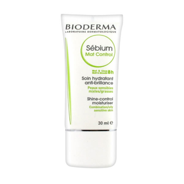 Bioderma Sebium Mat Control Shine-Control Moisturizer mitrinošs un matējošs sejas krēms taukainai un kombinētai ādai, 30 ml