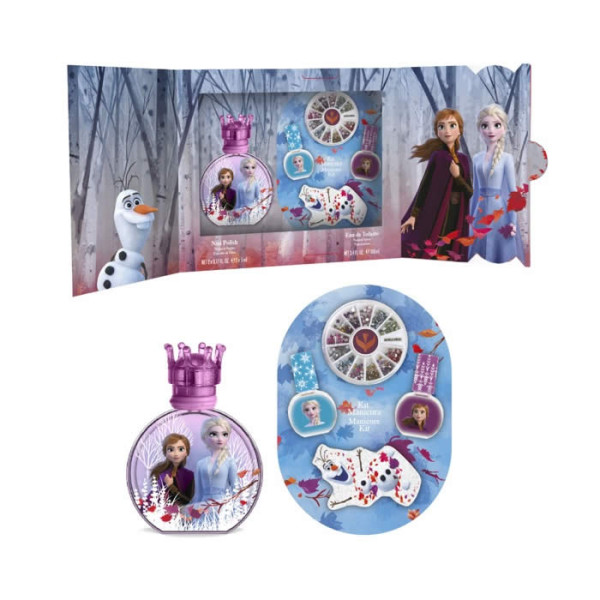 Disney Frozen II komplekts (EDT, 100 ml + 2 nagu lakas + manikīra piederumi)