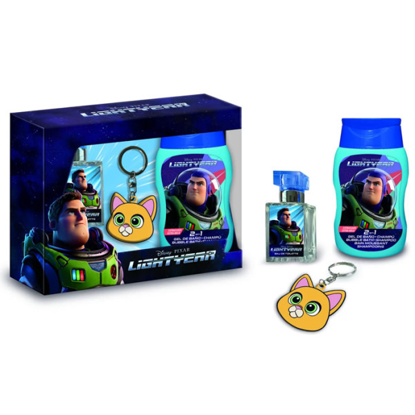 Disney Lightyear komplekts bērniem (EDT, 20 ml + šampūns-dušas želeja, 20 ml + atslēgu piekariņš)