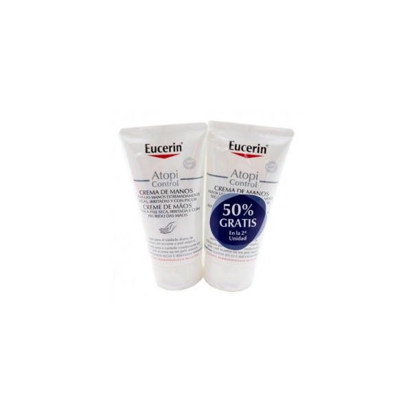 Eucerin AtopiControl Hand Cream roku krēms, 2 x 75 ml