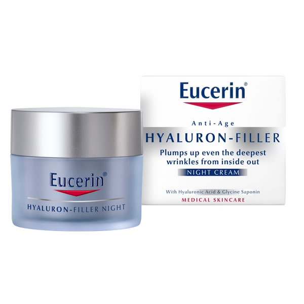 Eucerin Hyaluron Filler Night Cream mitrinošs nakts sejas krēms, 50 ml