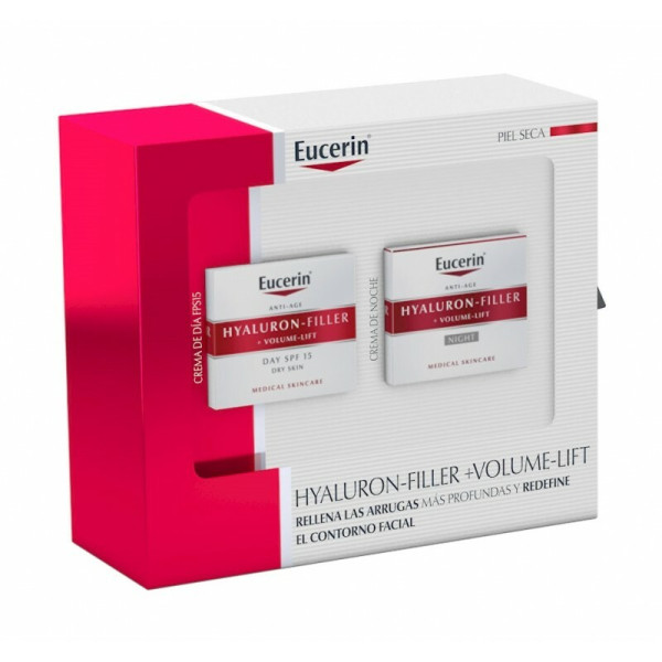 Eucerin Hyaluron-Filler + Volume-Lift sejas krēmu komplekts (dienas krēms, 50 ml + nakts krēms, 50 ml)