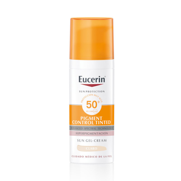 Eucerin Sun Face Pigment Control Fluid SPF 50+ tonēts gaišs saules un hiperpigmentācijas šķidrums, 50 ml