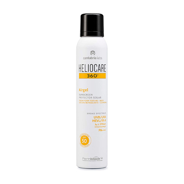 Heliocare 360 Airgel SPF 50 Putu aizsargputas sejai un ķermenim, 200 ml