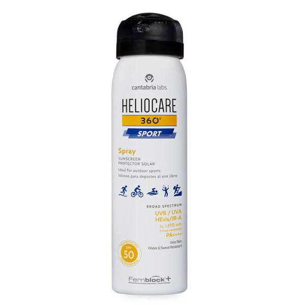 Heliocare 360º Sport Sunscreen Spray SPF 50 aizsargājošs aerosols no saules, 100 ml