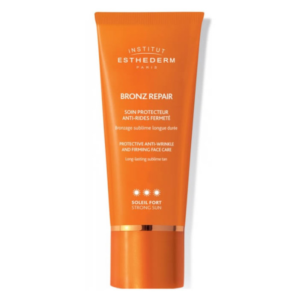 Institut Esthederm Bronz Repair Protective Pret Wrinkle and Firming Gentle Sun Strong Sun saules aizsargkrēms, 50 ml