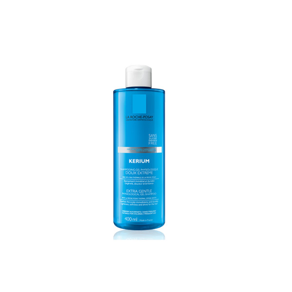 La Roche Posay Kerium Extra Gentle Shampoo maigs matu šampūns, 400 ml