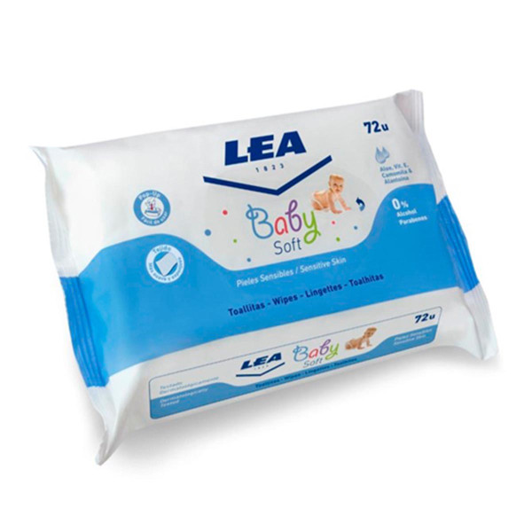 Lea Baby Soft Sensitive Skin Wipes mitrās salvetes zīdaiņiem, 72 gab.