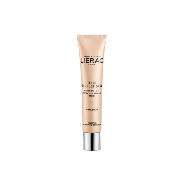 Lierac Perfect Skin Teint Caurspīdīgs šķidrs tonālais krēms, tonis: 01 Beige Clair, 30 ml