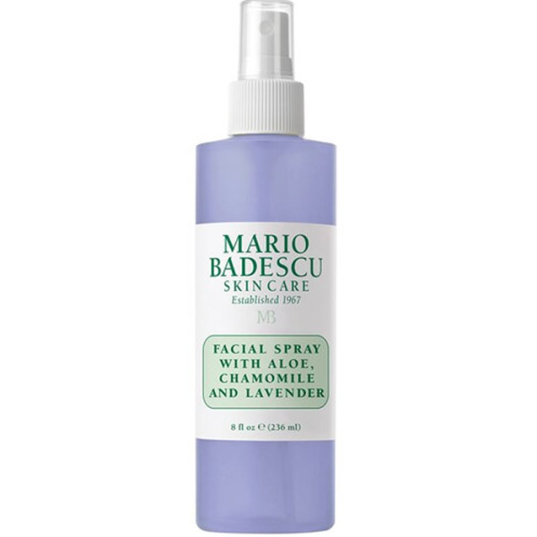 Mario Badescu sejas aerosols ar alveju, šamoniļu un lavandu, nomierinošs sejas aerosols, 236 ml