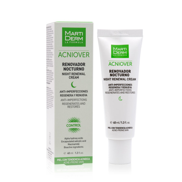 MartiDerm Acniover Night Renewal Cream atjaunojošs nakts sejas ādas krēms, 40 ml