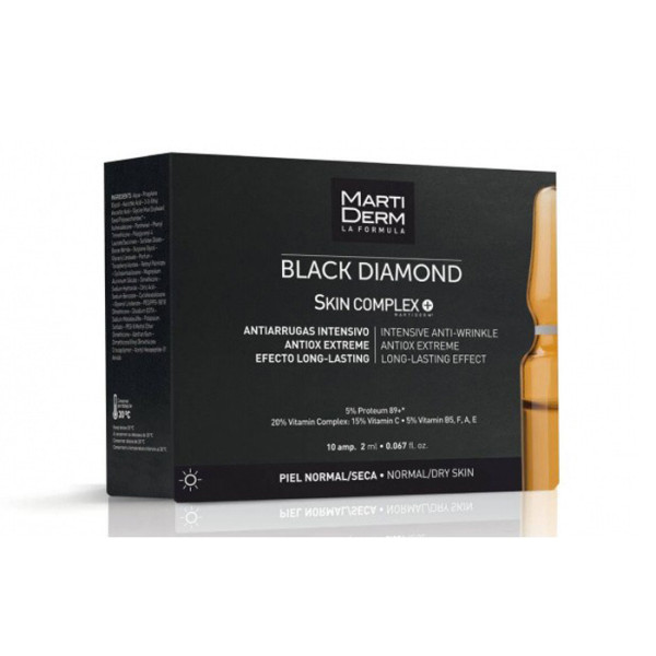 Martiderm Black Diamond Skin Complex Advanced sejas ampulas ar vitamīnu un antioksidantu kompleksu, 10 x 2 ml 