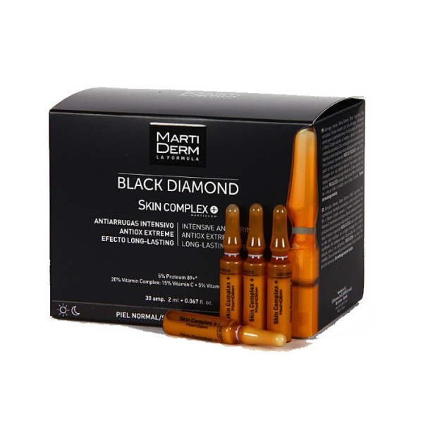 Martiderm Black Diamond Skin Complex Advanced sejas ampulas ar vitamīnu un antioksidantu kompleksu, 30 x 2 ml