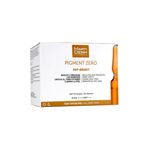 Martiderm Pigment Zero DSP-Bright depigmentācijas ampulas sejas ādai, 30 x 2 ml