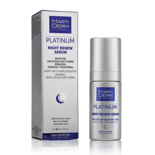 Martiderm Platinum Night Renew Serum atjaunojošs nakts sejas serums, 30 ml