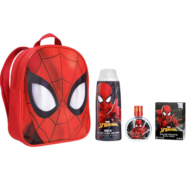 Marvel Air-Val Spider-Man komplekts bērniem (mugursoma + EDT, 50 ml + dušas želeja, 300 ml)