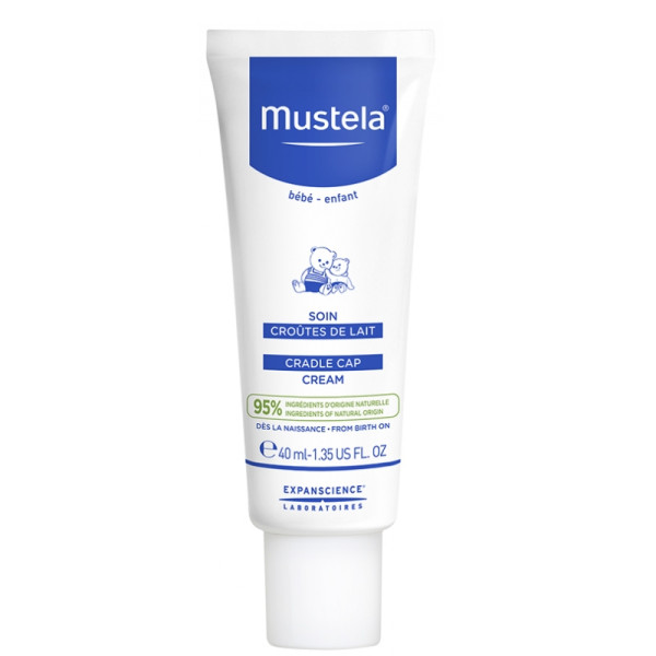 Mustela Bébé Cradle Cap krēms zīdaiņiem, 40 ml